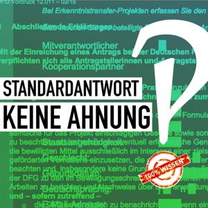 Standardantwort: Keine Ahnung