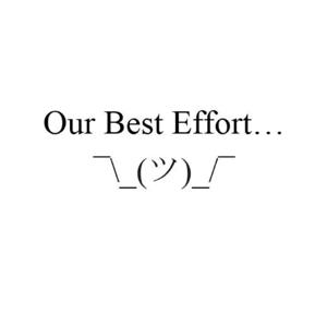 Our Best Effort...