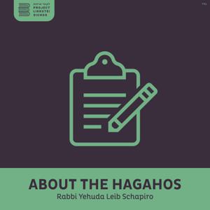 About the Hagahos, Rabbi Leibel Schapiro