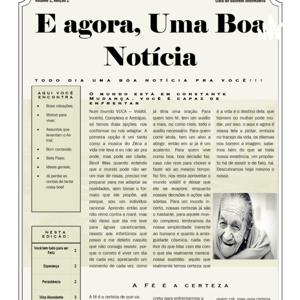 E agora, uma Boa Notícia!