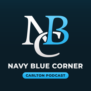 Navy Blue Corner - Carlton FC by Ian Browney and Lachy Lydiard