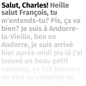 Salut, Charles!
