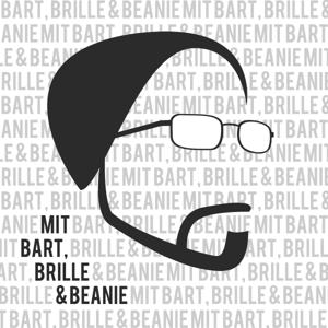 mit Bart, Brille & Beanie