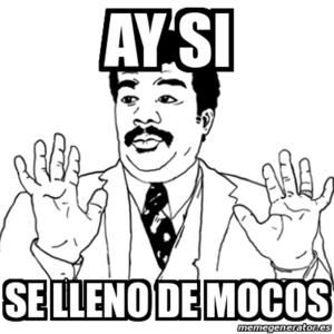Se llenó de Mocos