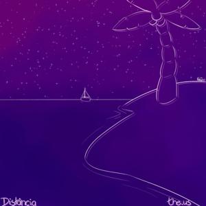 Por trás da distância.