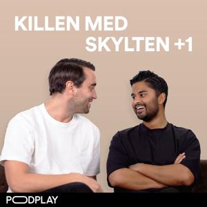 Killen med skylten +1