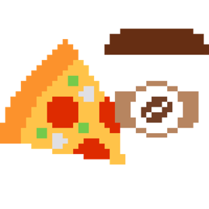 Pizza + Coffee = Code (Game Developers)