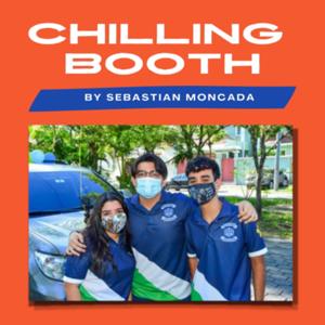 Chilling booth with Sebastian