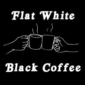 Flat White Black Coffee