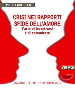 CRISI NEI RAPPORTI SFIDE DELL'AMORE