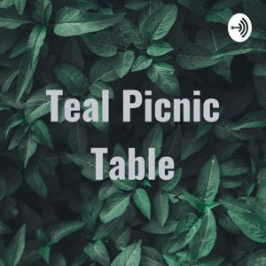 Teal Picnic Table