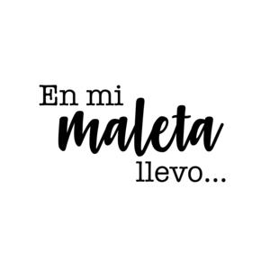 En mi maleta llevo