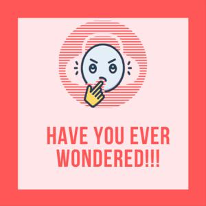 Have You Ever Wondered!!!
