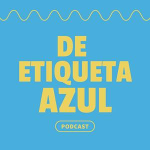 De etiqueta azul