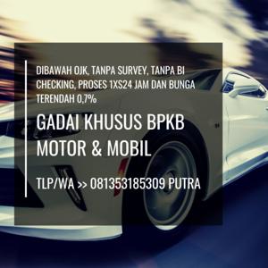 Kredit BPKB - 081353185309