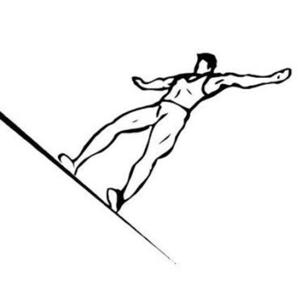 Equilibrista em um espetáculo de circo