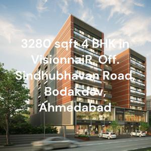3280 sqft 4 BHK in VisionnaiR, Off. Sindhubhavan Road, Bodakdev, Ahmedabad