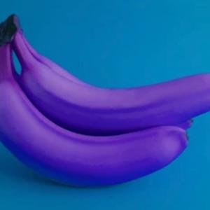 There purple banana