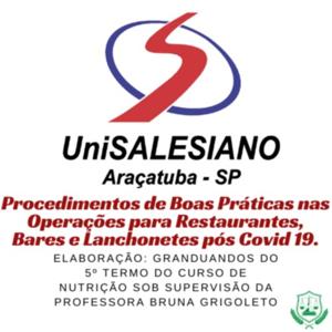 Procedimentos de Boas Práticas para Restaurantes, Bares e Lanchonetes Pós Covid 19.