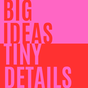 Big Ideas Tiny Details