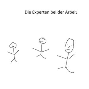 Die Experten bei der Arbeit