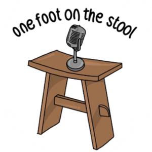 One foot on the stool