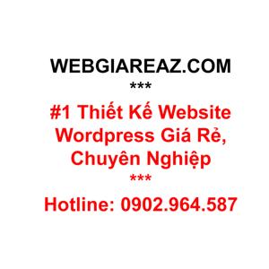 Dịch Vụ Thiết Kế Website Wordpress Giá Rẻ, Chuẩn Seo