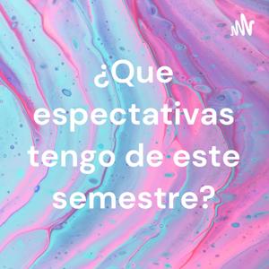 ¿Que espectativas tengo de este semestre?