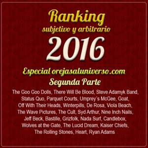 Ranking 2016 - Especial Orejasaluniverso.com 2