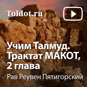 Рав Реувен Пятигорский  — Учим Талмуд. Трактат Макот, 2 глава