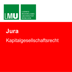 LMU Kapitalgesellschaftsrecht by Dr. jur. Timo Fest, LL.M. (Pennsylvania)
