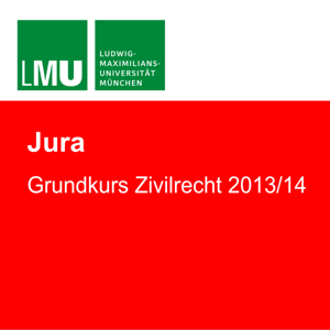 LMU Grundkurs Zivilrecht 2013/14