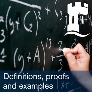 Definitions, proofs and examples