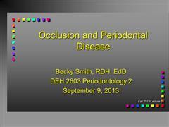 DEH2603 Periodontology 2 - Smith by 