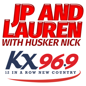 JP & Lauren with Husker Nick by KX 96.9 FM - Lincoln, NE