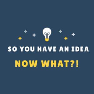 So you have an idea - Now What?