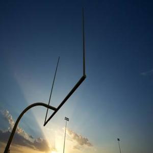 Through the uprights