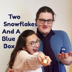 Two Snowflakes And A Blue Box