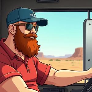 Trucker Man Reads