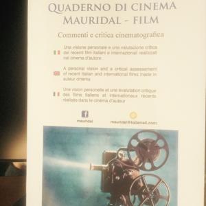 Quaderno Cinema Mauridalfilm