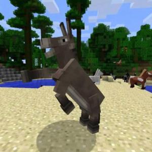 The minecraft donkey