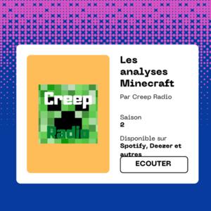 Les analyses Minecraft by Creep-Radio