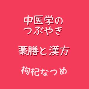 中医学のつぶやき【薬膳と漢方】