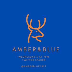 Amber and blue