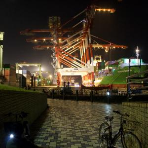 深夜の埠頭公園