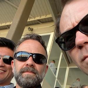 Three Old Guys Talking Ball