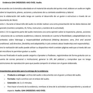 Evidencia de producto: GA4-240202501-AA2