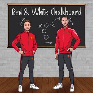 Red and White Chalkboard