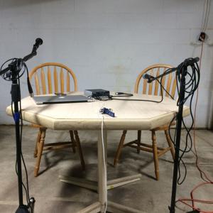 Table in a Basement