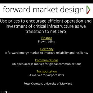 Forward Market Design